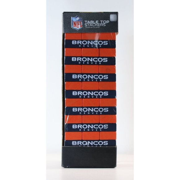 Denver Broncos Table Top Stackers from Wild Sports STKTTN NOS 2018 Wood Blocks - Picture 1 of 6